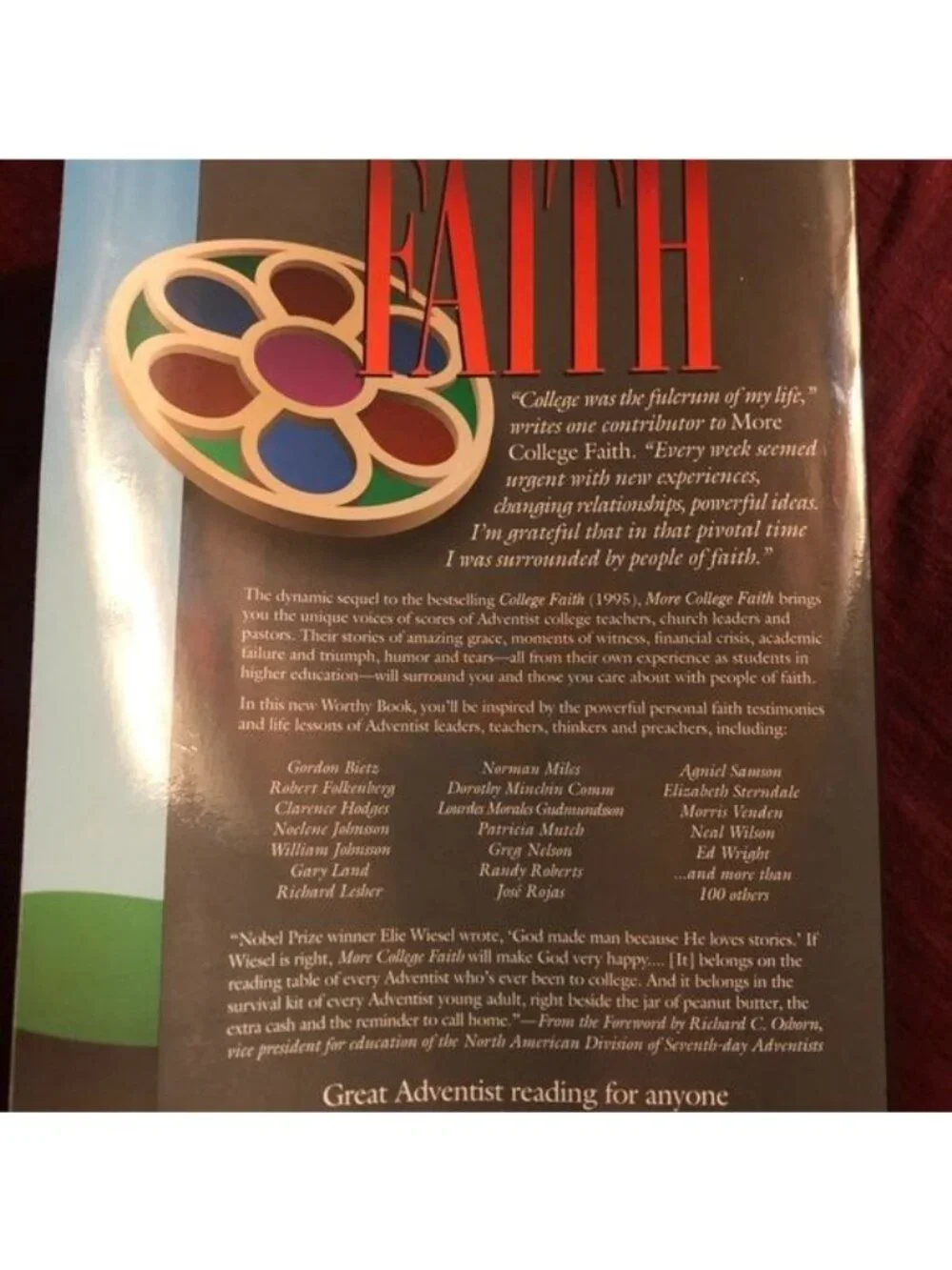 More college faith  Edited by Ronald Alan Knott  Copyright 1997  new without tag